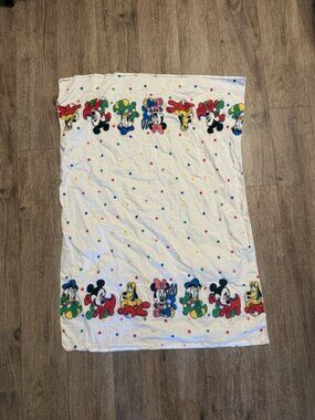 Disney Babies Flannel Receiving Baby Crib Blanket 29" x 40" Mickey Mouse 1